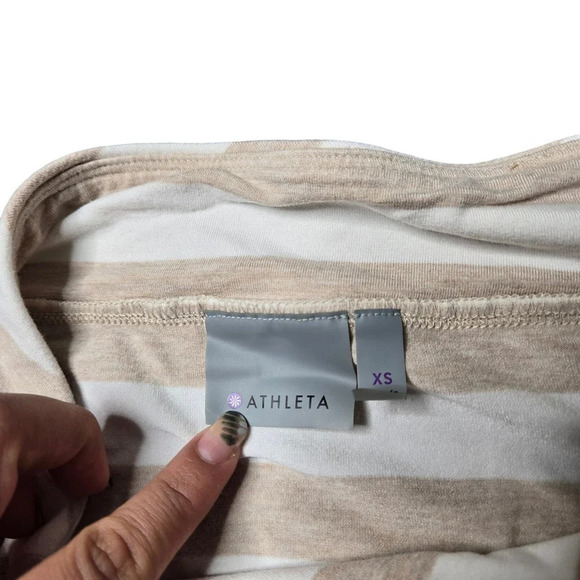 Athleta Striped Ribbon Midi Wrap Skirt - Picture 5 of 6